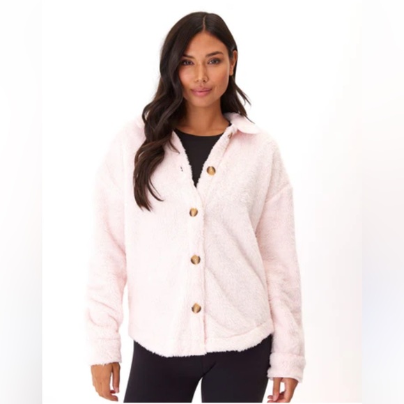 NWT Threads 4 Thought x Stitch Fix Women’s Anthea‎ Sherpa Shirt Jacket - Picture 1 of 12